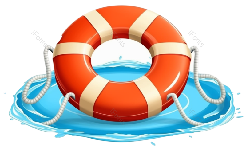 卡通图片,装饰元素元素,游泳圈PNG,免抠素材